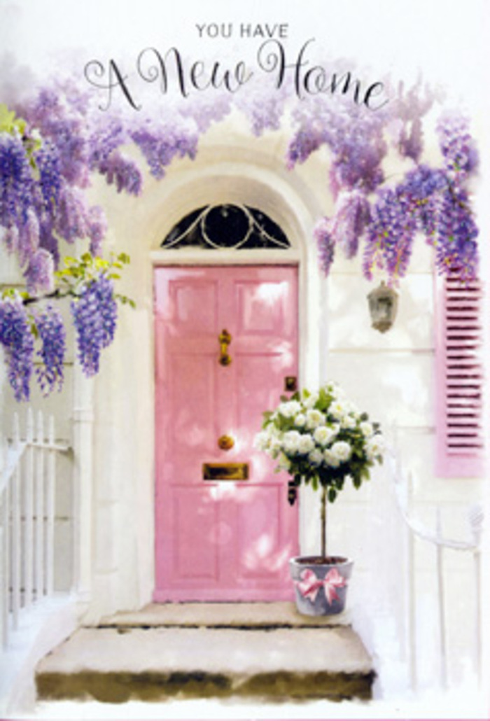 This scene captures the feeling of arriving at a new home in Forest Hill, where a softly painted pink front door stands framed by a cascade of wisteria in full lavender bloom. The wisteria drapes gracefully from above, each trailing cluster of flowers forming a natural curtain that softens the lines of the doorway and creates the impression of stepping through a floral embrace. The walls are whitewashed and gently weathered, catching the daylight in a way that makes the textures of plaster and brick subtly visible, like the familiar façades along Dartmouth Road. A single shutter, brushed in a muted pastel tone, sits slightly ajar, suggesting a home that is lived in and welcoming. At the foot of the door, a stylish metal bucket in a soft grey hue has been placed with intention, its surface matte and cool, balancing the sweetness of the flowers with a contemporary touch. Inside, a generous bouquet of creamy white roses is nestled together, the blooms full and velvety, edged with delicate, unfolding petals. Fresh green foliage peeks out between the roses, adding movement and a hint of woodland fragrance, reminiscent of the greenery that winds through Forest Hill's residential streets. A satin pink ribbon is tied neatly around the bucket, its colour mirroring both the door and the ambient pastel tones, lending a final, romantic touch. The overall atmosphere is one of gentle excitement and reassurance-the quiet thrill of turning the key in a new front door near the station, greeted by flowers that promise warmth, friendship, and a sense of belonging with every return.